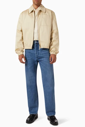 Ami de Coeur Zipped Jacket in Cotton-satin