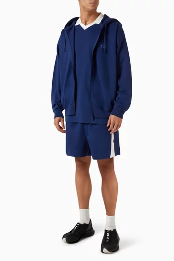 Logo Zip Hoodie in French Terry