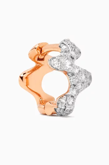 Moss Single Hoop Earring in 14kt Rose Gold