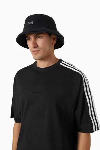 Logo-embroidered Bucket Hat in Cotton-twill