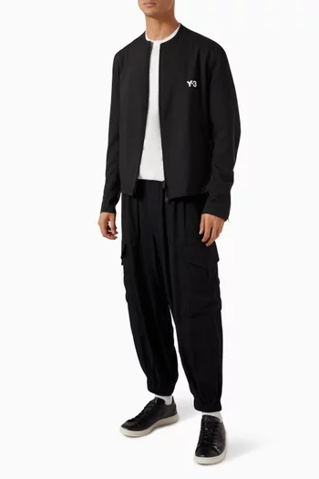 Relaxed Cargo Pants in Twill