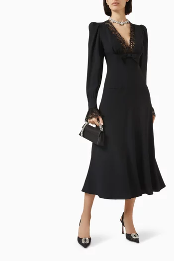Envers Midi Dress in Satin
