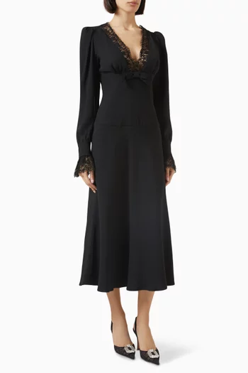 Envers Midi Dress in Satin
