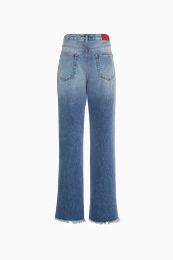 Low-waisted Baggy Jeans in Denim