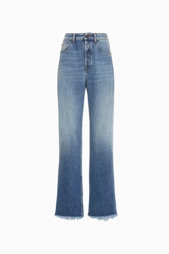 Low-waisted Baggy Jeans in Denim