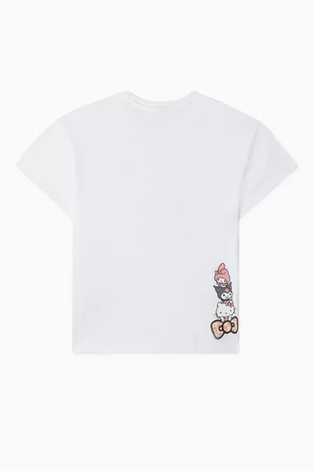 x Hello Kitty & Friends Graphic T-Shirt in Cotton