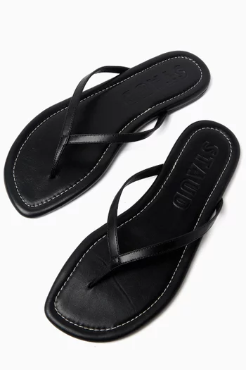 Freja Thong Sandals in Nappa Leather