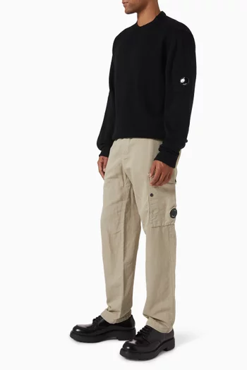 Long-sleeved Sweater in Cotton-knit