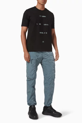 Cargo Lens Pants in Chrome-R Nylon