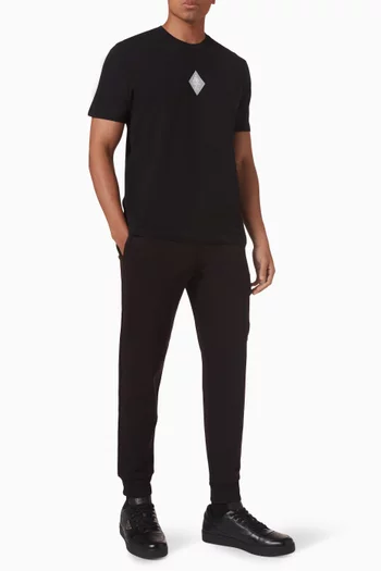 Diagonal Lens Sweatpants in Cotton Fleece