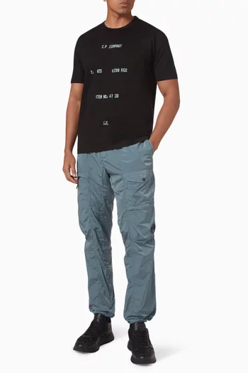 Typographic Logo T-shirt in 30/2 Mercerised Cotton Jersey