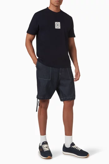 Logo Patch T-shirt in Cotton Jersey