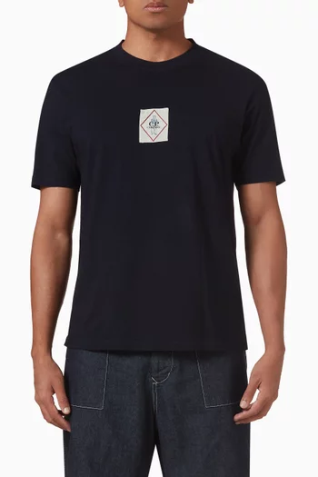 Logo Patch T-shirt in Cotton Jersey