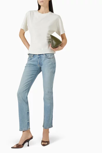 Lola Slim Cigarette Jeans in Denim