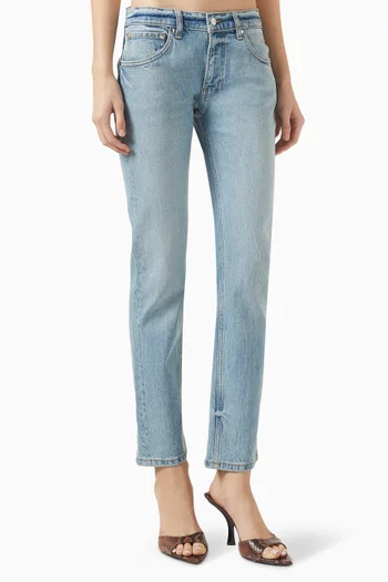 Lola Slim Cigarette Jeans in Denim