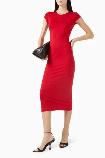 Tulip Midi Dress in Jersey