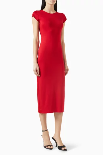 Tulip Midi Dress in Jersey