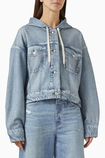 Miramar Trucker Hoodie in Cotton-terry