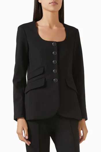 Roslyn Ponte Blazer in Viscose-blend