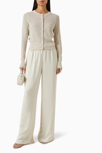 Molly Cardigan in Ribbed-knit