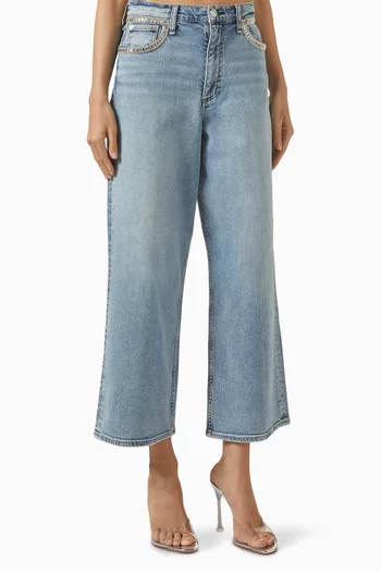 Andi Ankle Wide-leg Jeans in Denim