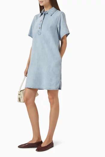 Jocelyn Polo Dress in Denim