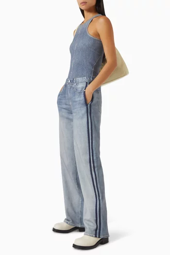 Miramar Ribbed Tank Top in Cotton-blend