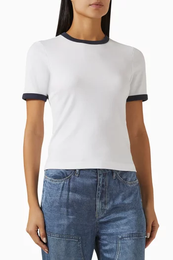 Mia Ringer T-shirt in Pima Cotton