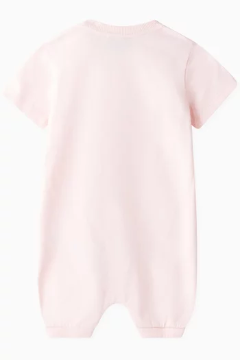 Teddy Logo Romper in Cotton