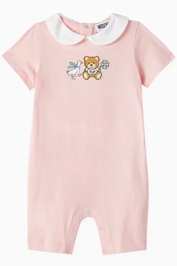 Teddy Bear Logo Romper