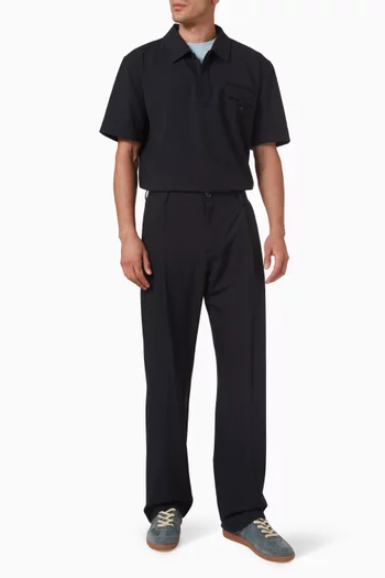 Ranaldo Popover Shirt in Stretch Viscose Blend