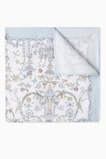 بطانية مربعة قطن عضوي أتيليه شو × كايتلين ويلسون