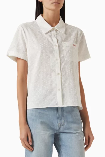 Embroidered Shirt in Lace