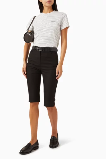 Essential Striped Logo T-shirt in Cotton-blend