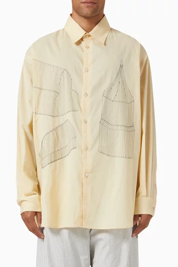 x Philippe Weisbecker Relaxed Shirt in Cotton Poplin