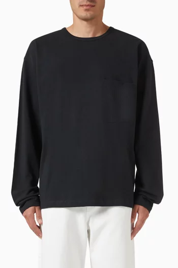Boxy-fit T-shirt in Cotton-linen