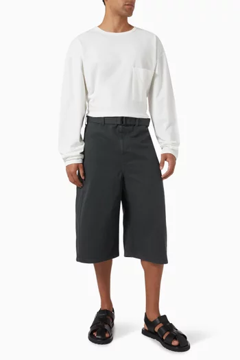 Boxy-fit T-shirt in Cotton-linen