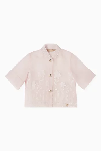 Embroidered Shirts in Organza