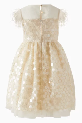 Feather & Sequins Dress