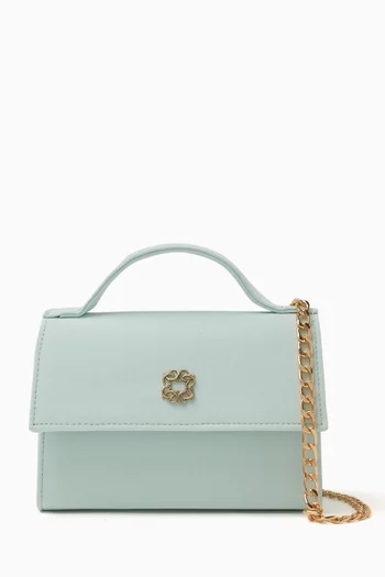 Top Handle Bag in Crêpe