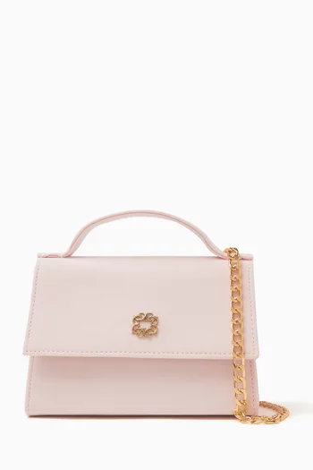 Top Handle Bag in Crêpe