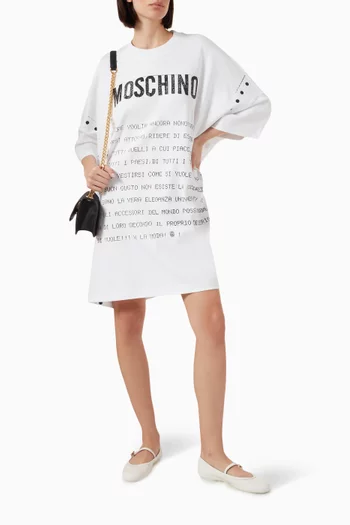 Oversize Message Dress in Cotton
