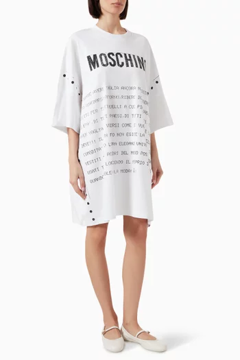 Oversize Message Dress in Cotton