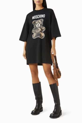 Teddy Bear Midi Dress in Cotton