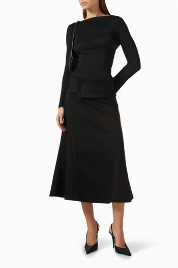 Narci Midi Skirt in Umi Fabric