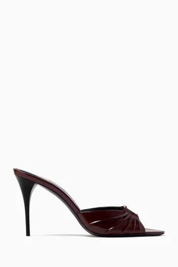Babylone 90 Mule Sandals in Smooth Leather