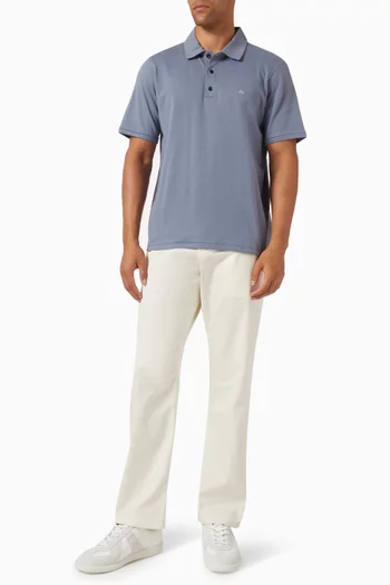 Short-sleeve Polo Shirt in Cotton Pima