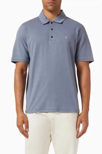 Short-sleeve Polo Shirt in Cotton Pima