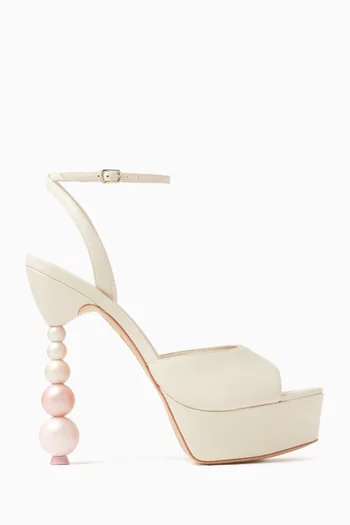 Natalia Perla 140 Platform Sandals in Leather