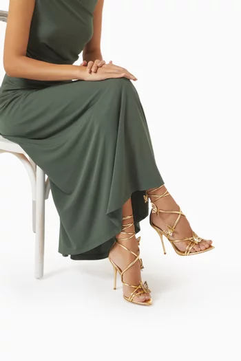 Vanessa 100 Sandals in Metallic Leather